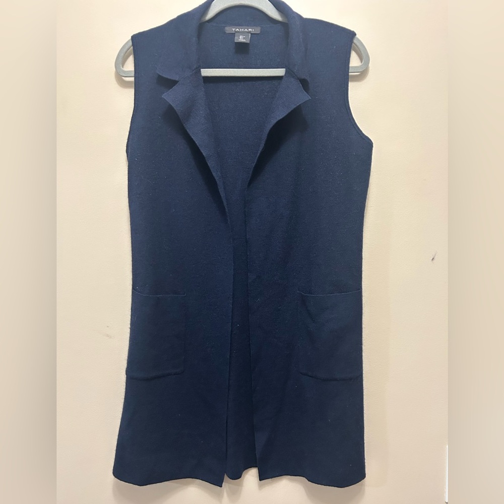 Tahari Sweater Vest Cardigan